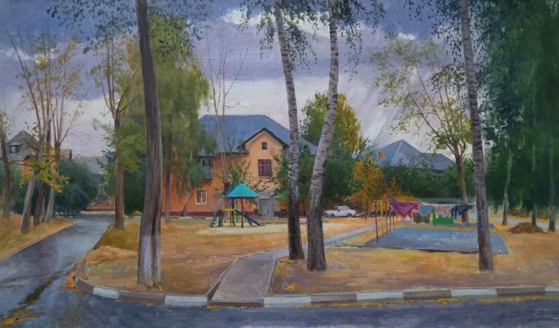 Осенний дворик